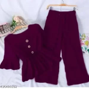 Pretty Modern Fancy Top And Bottom Sets For Girls Marron